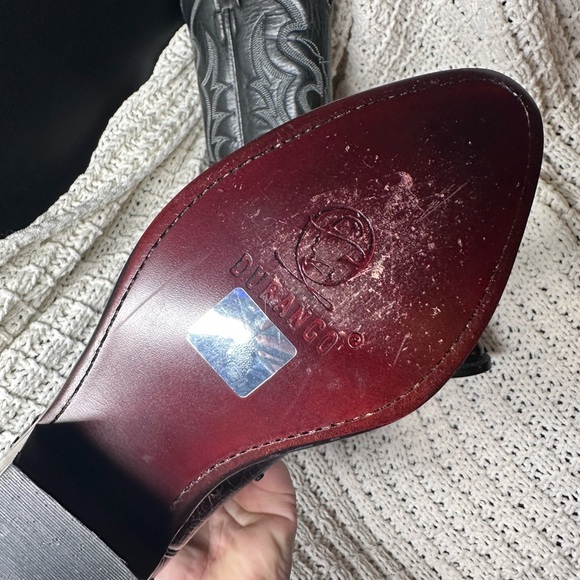 Durango Western Cowboy Boots Black Stud Like New Size 6 - Picture 7 of 7